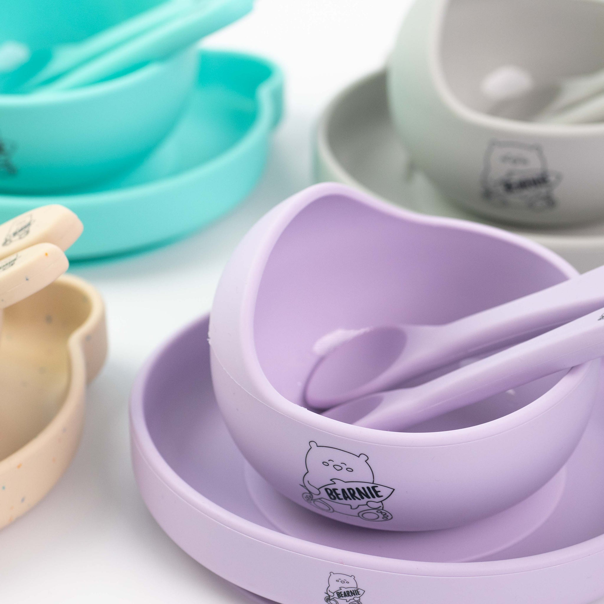 [Bundle] Grow with Bearnie Matching Bowl & Plate - Little Bearnie 