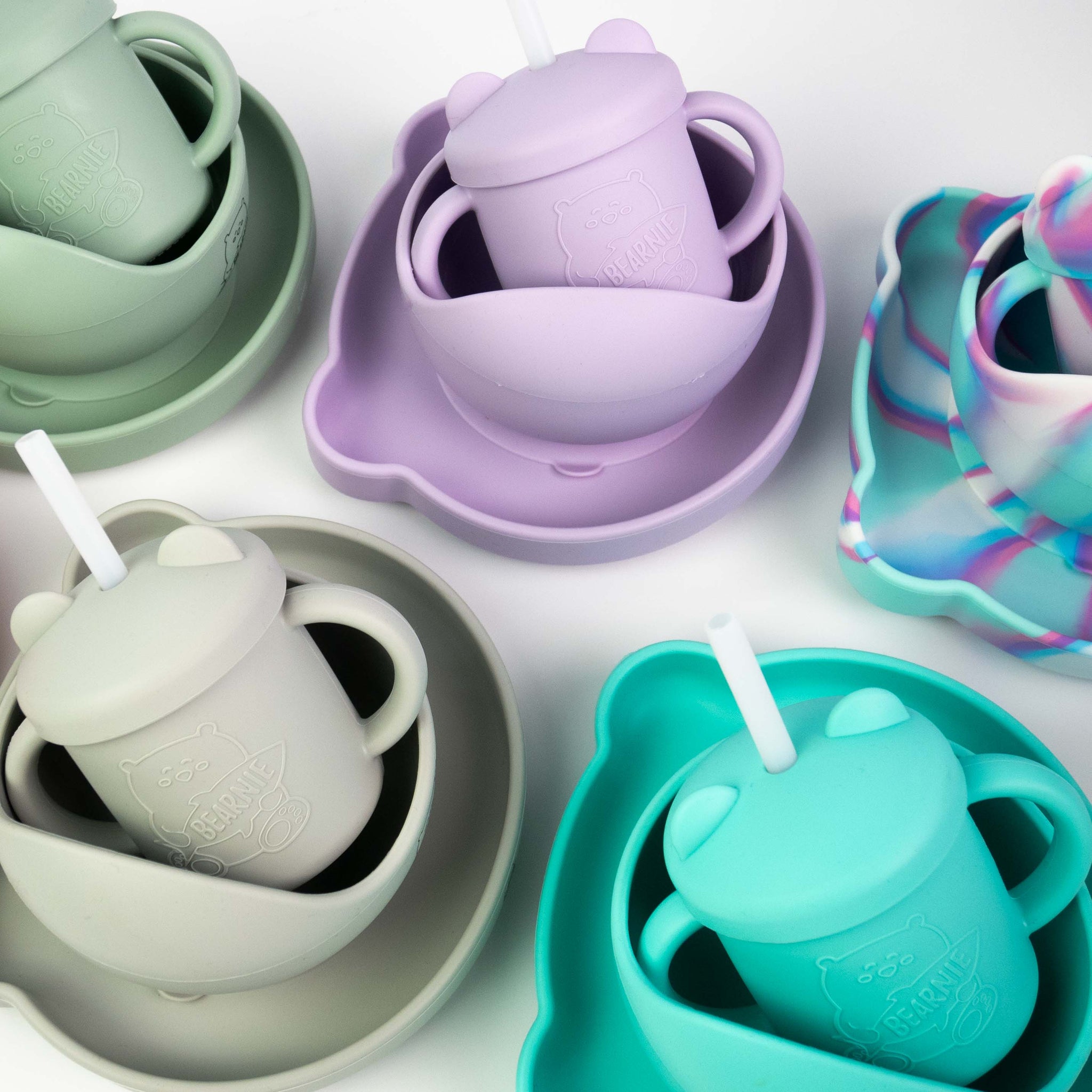 [Bundle of 3] Grow with Bearnie Matching Bowl, Plate & Cup - Little Bearnie 