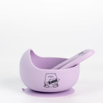 Grow with Bearnie Highback Silicone Bowl & Utensils Feeding Set - Little Bearnie 
