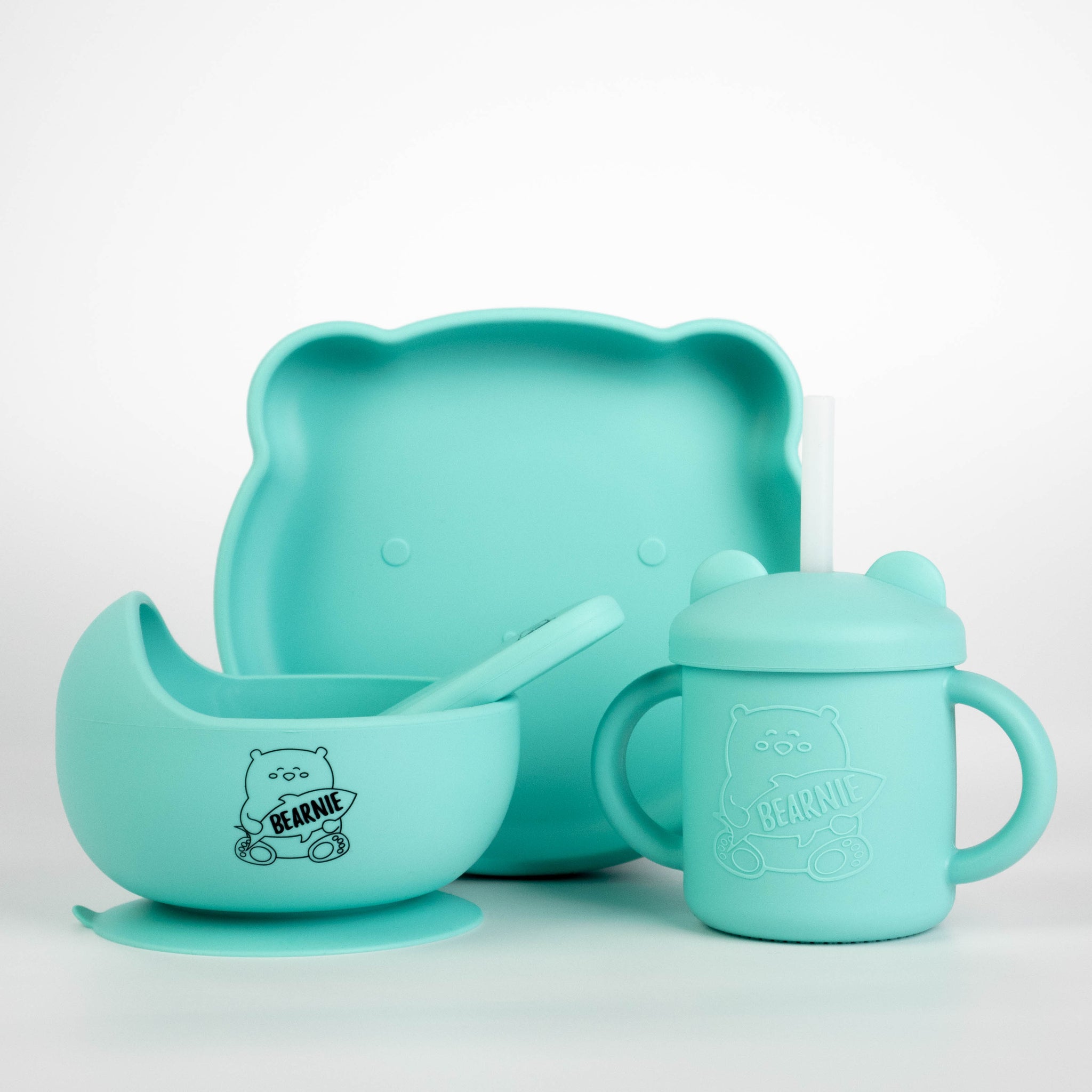 [Bundle of 3] Grow with Bearnie Matching Bowl, Plate & Cup - Little Bearnie 
