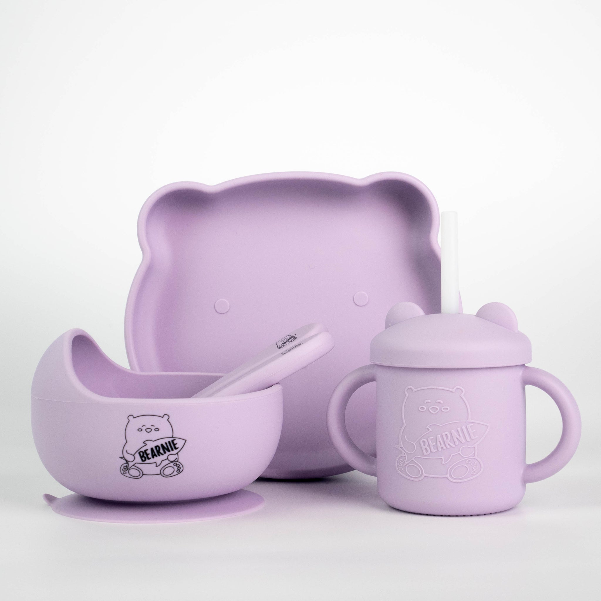 [Bundle of 3] Grow with Bearnie Matching Bowl, Plate & Cup - Little Bearnie 