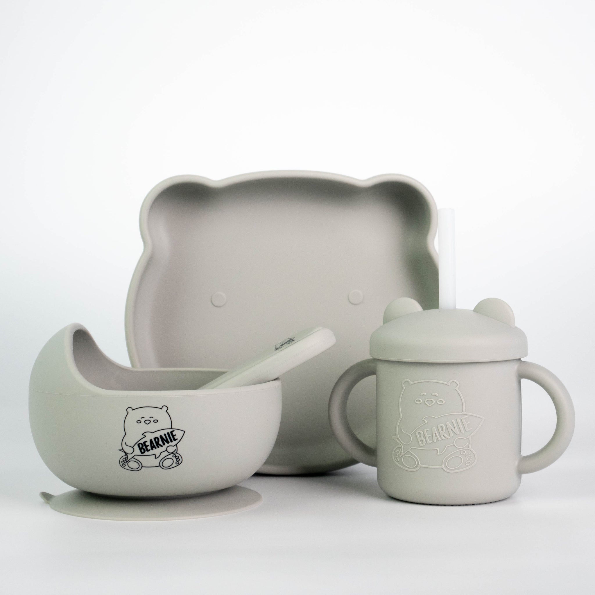 [Bundle of 3] Grow with Bearnie Matching Bowl, Plate & Cup - Little Bearnie 