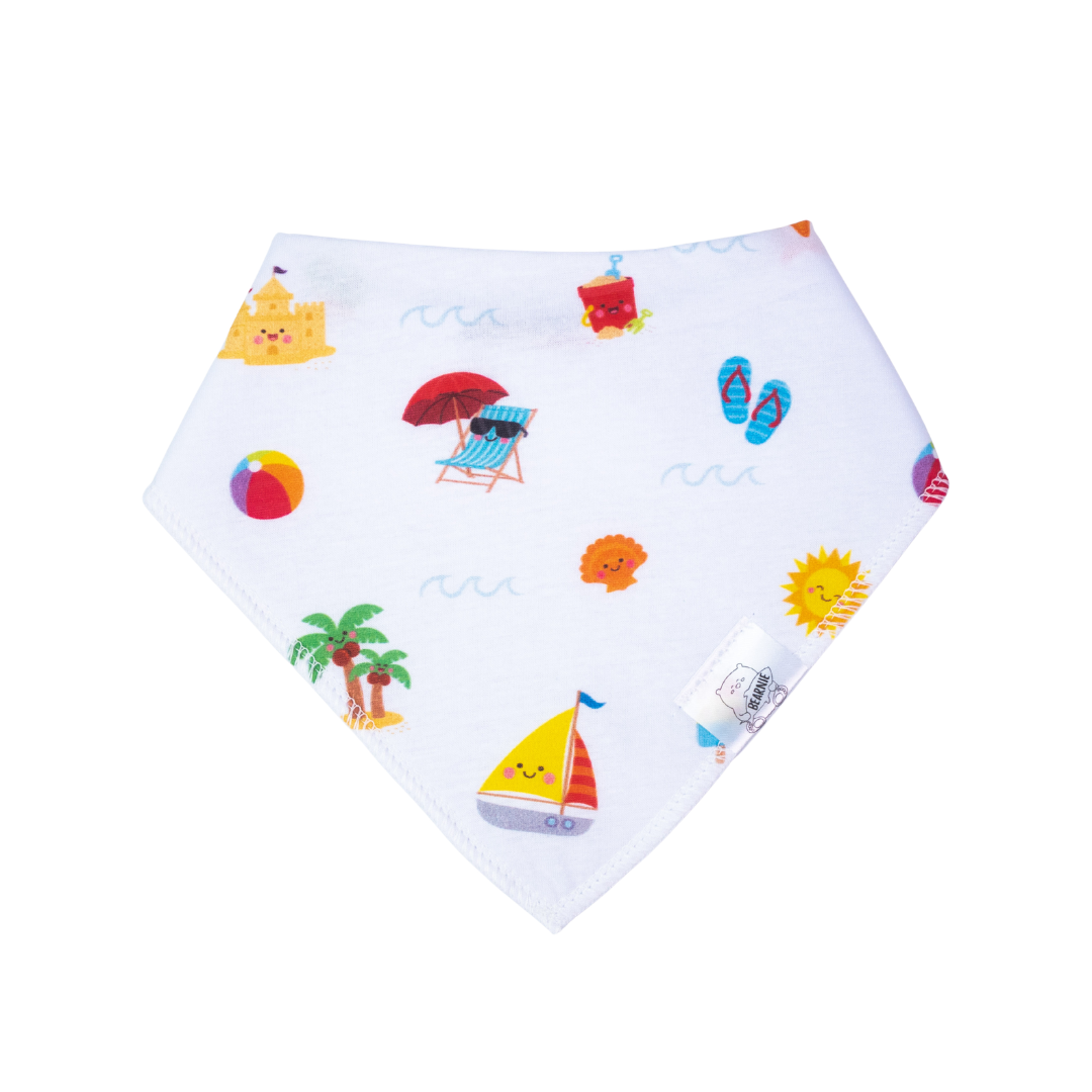[SALE] Bandana Drool Bib - Fun Beach Day