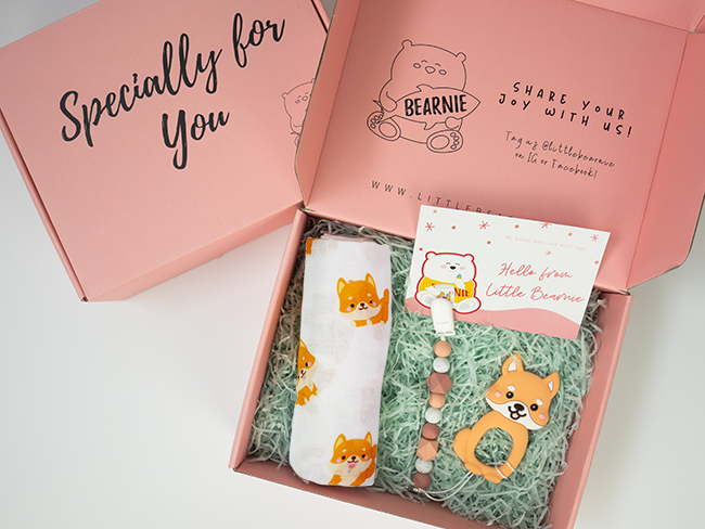 Baby Signature Gift Set (Shiba Series) - Little Bearnie 