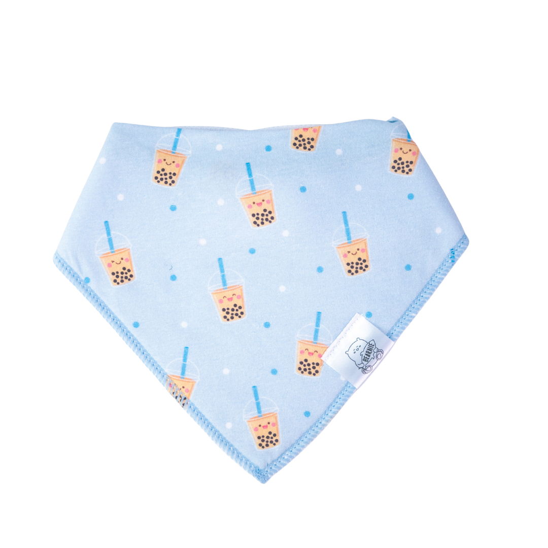 Bandana Drool Bib - Boba (Blue)