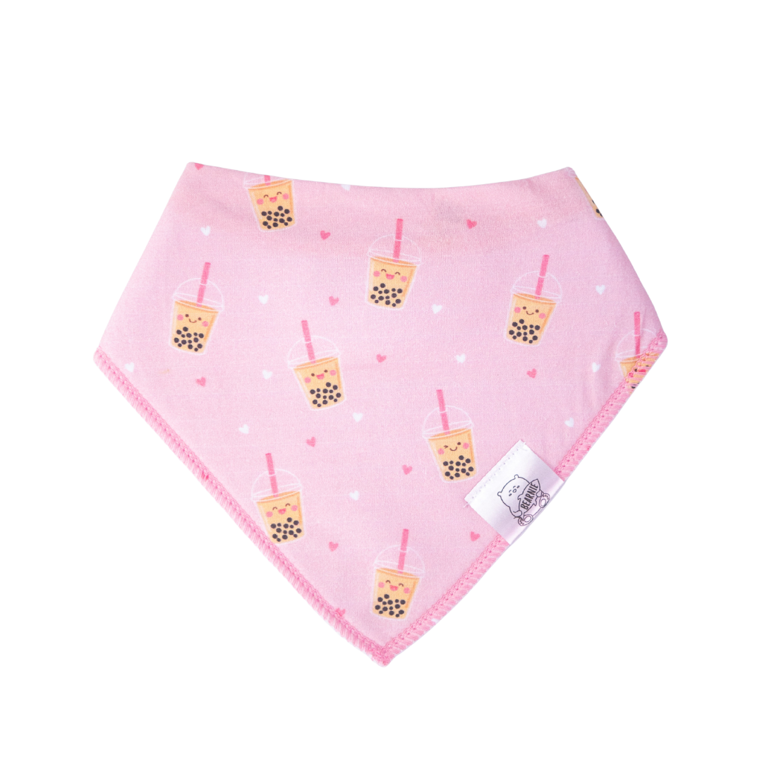 Bandana Drool Bib - Boba (Pink)
