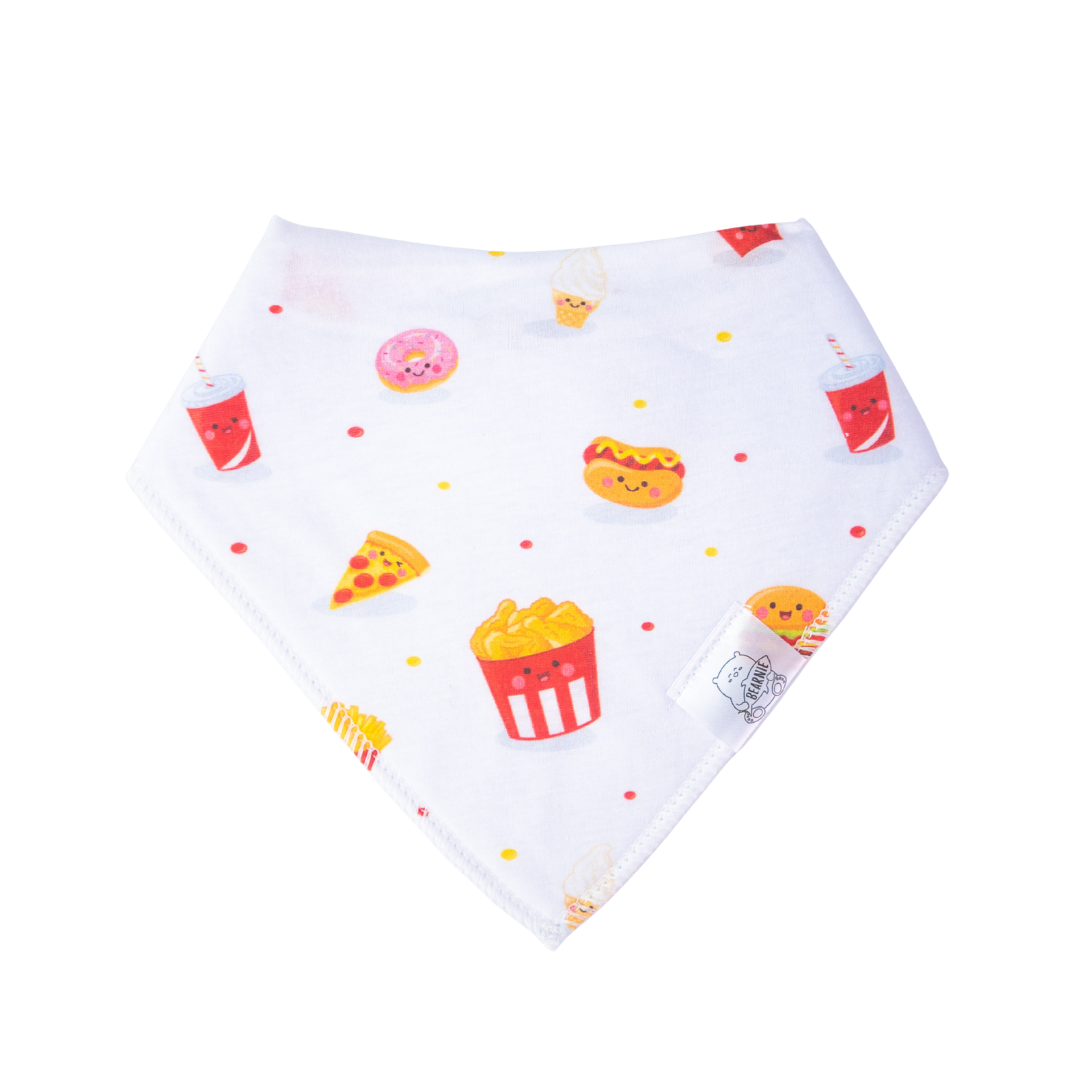Bandana Drool Bib - Fast Food