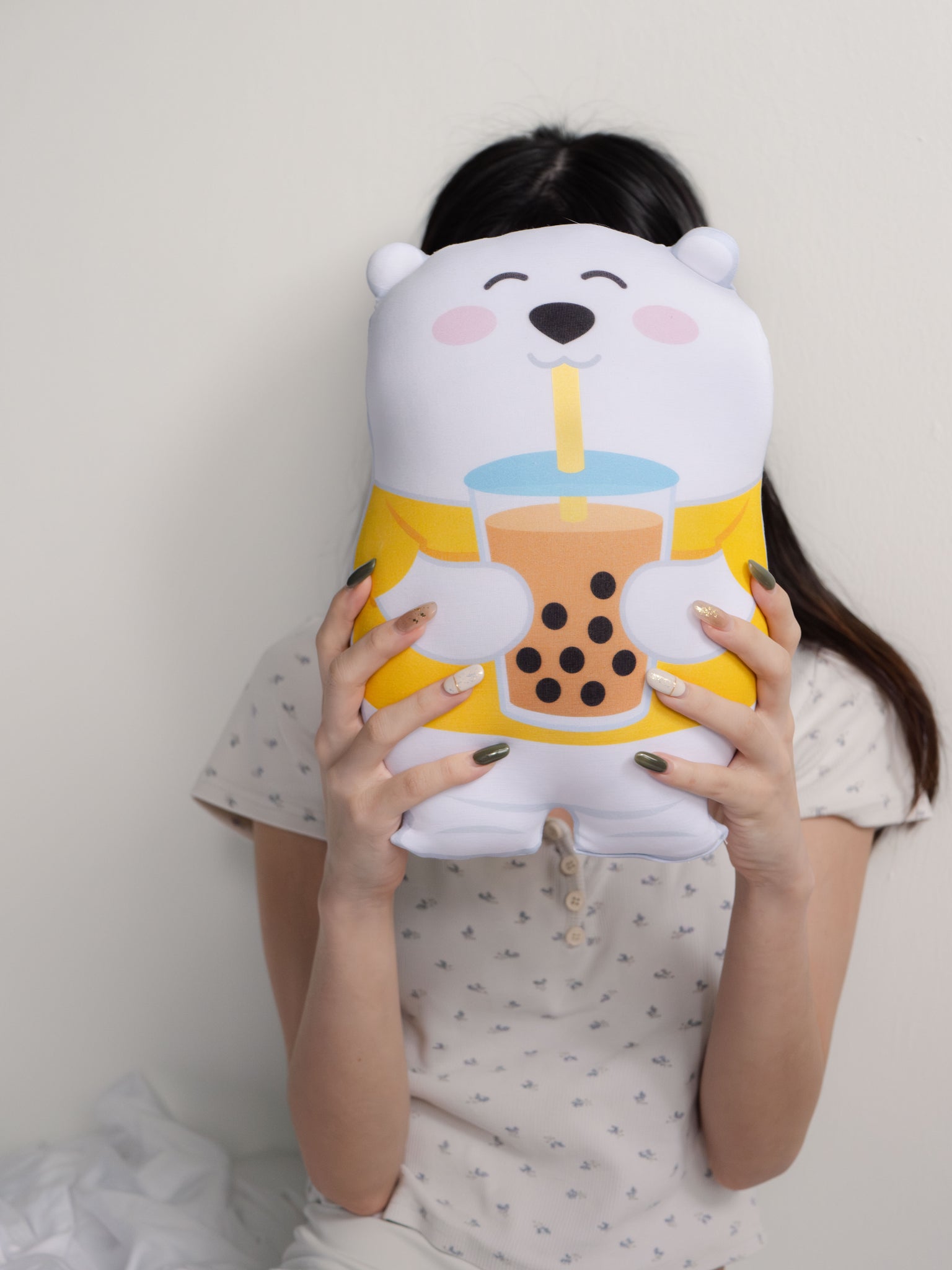Huggy Bearnie Pillow Plush - Bear Bear Tea