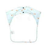 Junior Short Sleeved Waterproof Bib - Boba (Blue) - Little Bearnie 