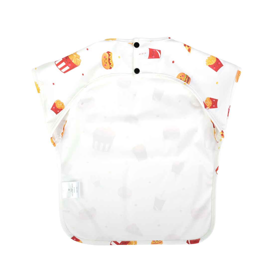 Junior Short Sleeved Waterproof Bib - Fast Food - Little Bearnie 