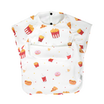 Junior Short Sleeved Waterproof Bib - Fast Food - Little Bearnie 