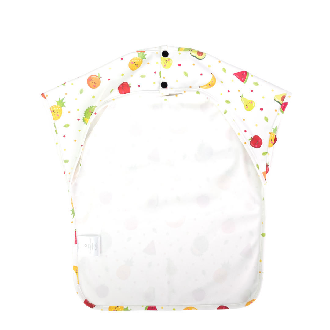 Junior Short Sleeved Waterproof Bib - Fruity Fruits - Little Bearnie 