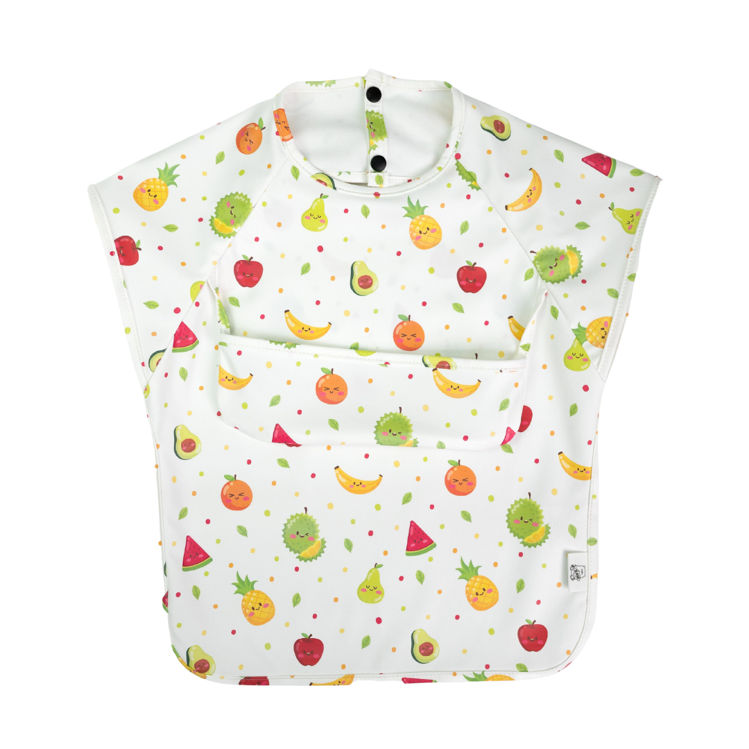 Junior Short Sleeved Waterproof Bib - Fruity Fruits