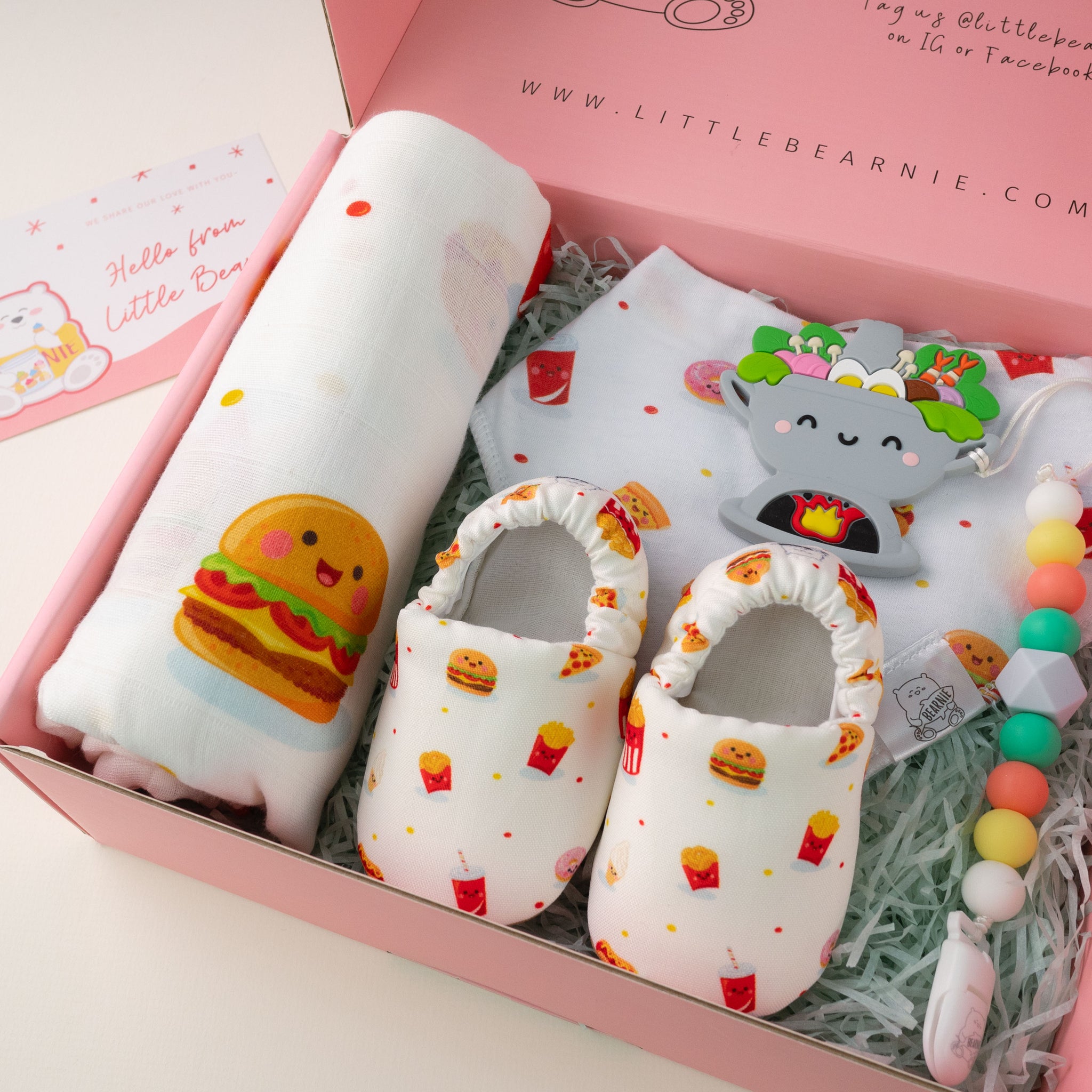 Hello Little One - Baby Luxe Gift Set (Fastfood Series) - Little Bearnie 