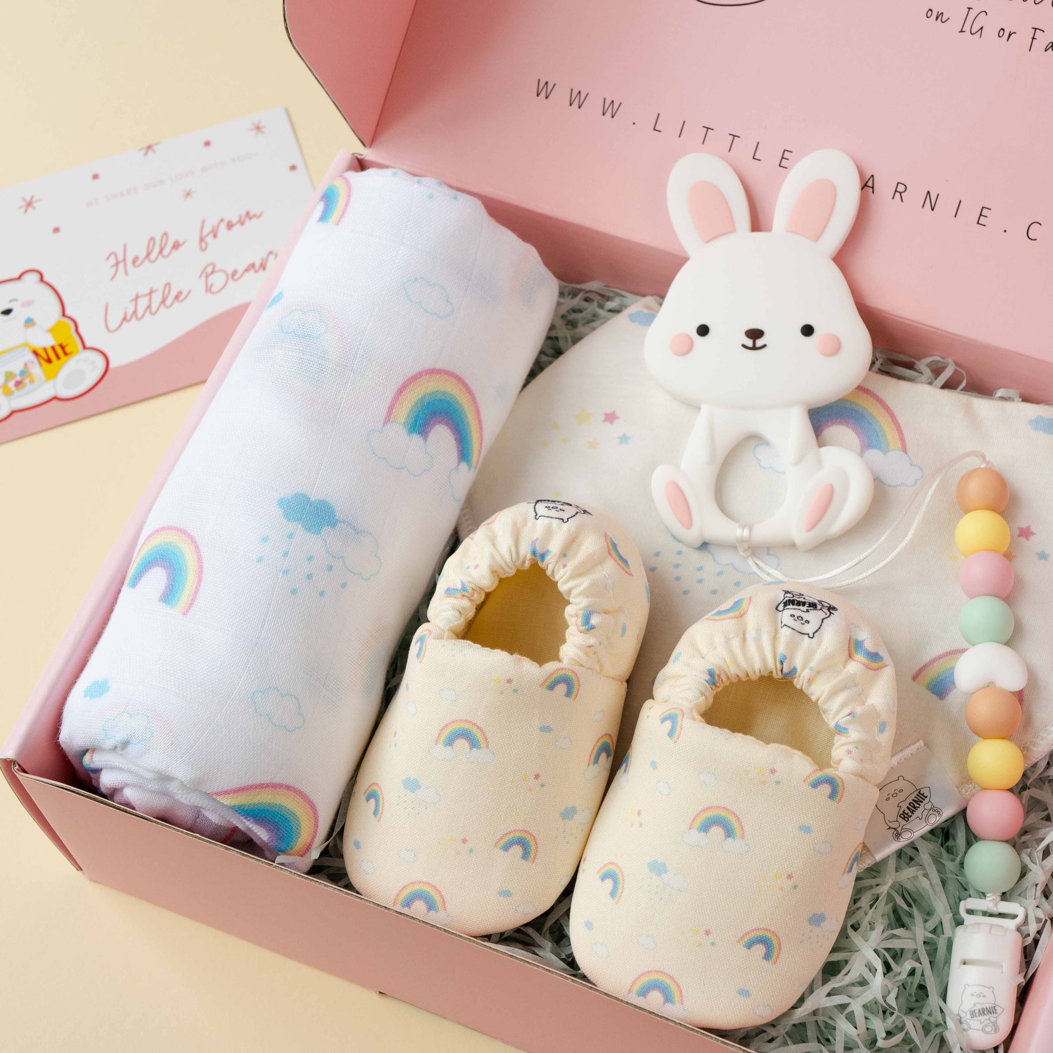 Hello Little One - Baby Luxe Gift Set (Rainbow Series) - Little Bearnie 
