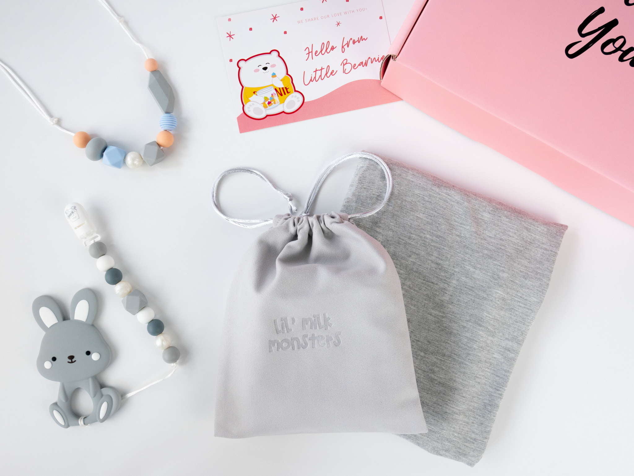 Mom & Bub Premium Gift Set - Heather - Little Bearnie 