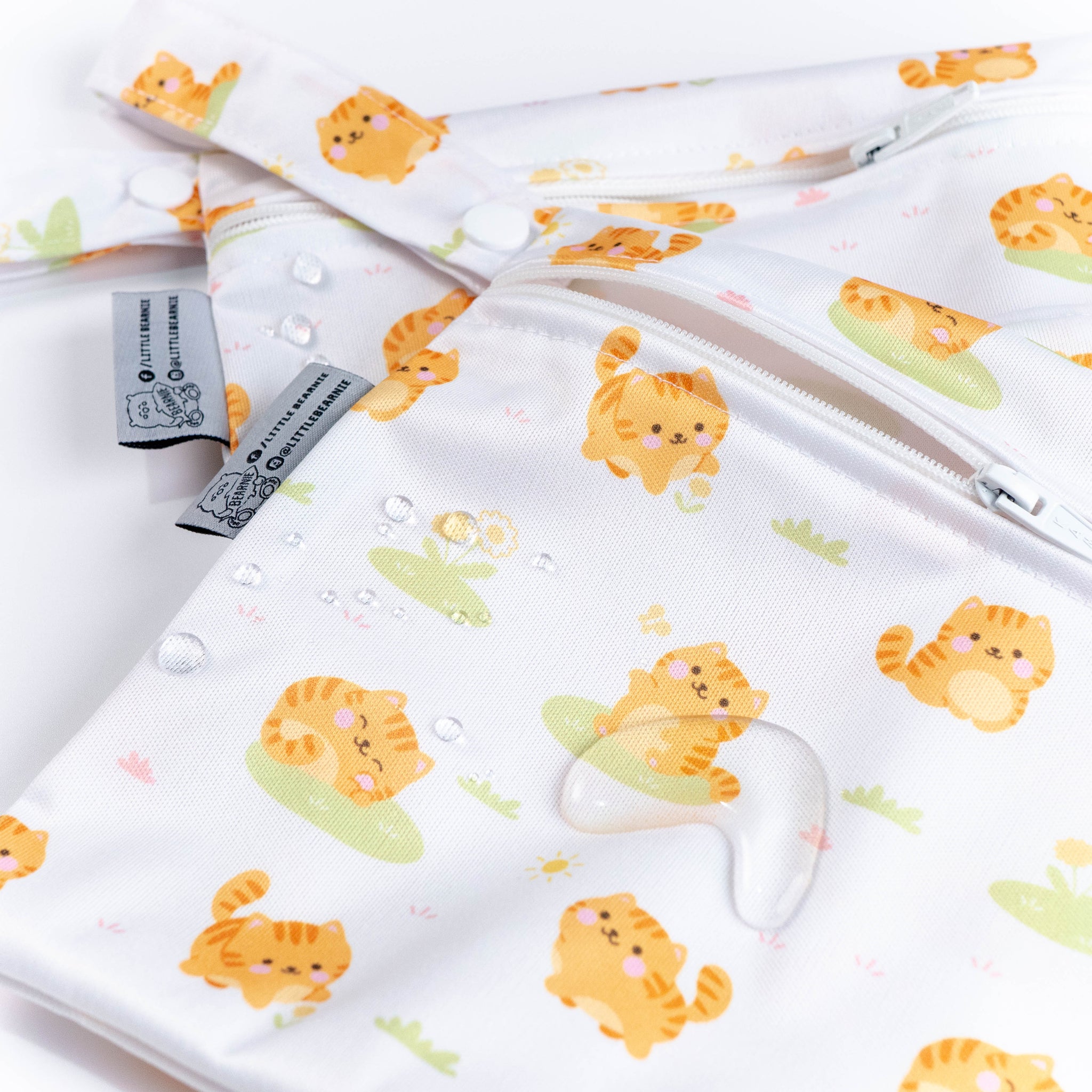 [Bundle of 2] Multipurpose Storage Bag / Wet Bags (V.2 - Waterproof Series) - Meow Meow Cat