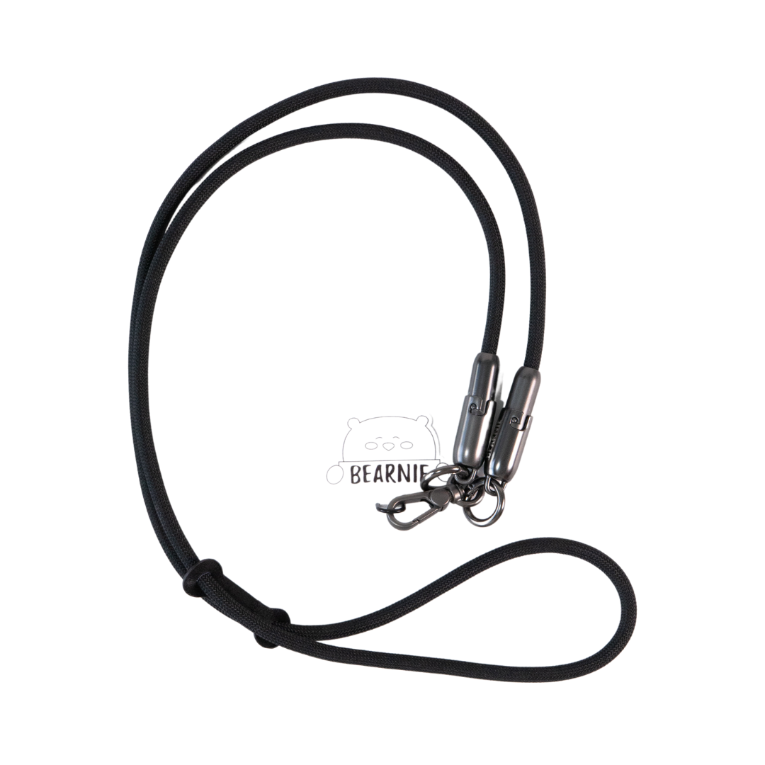 FlexiCharge Crossbody Phone Lanyard - Black
