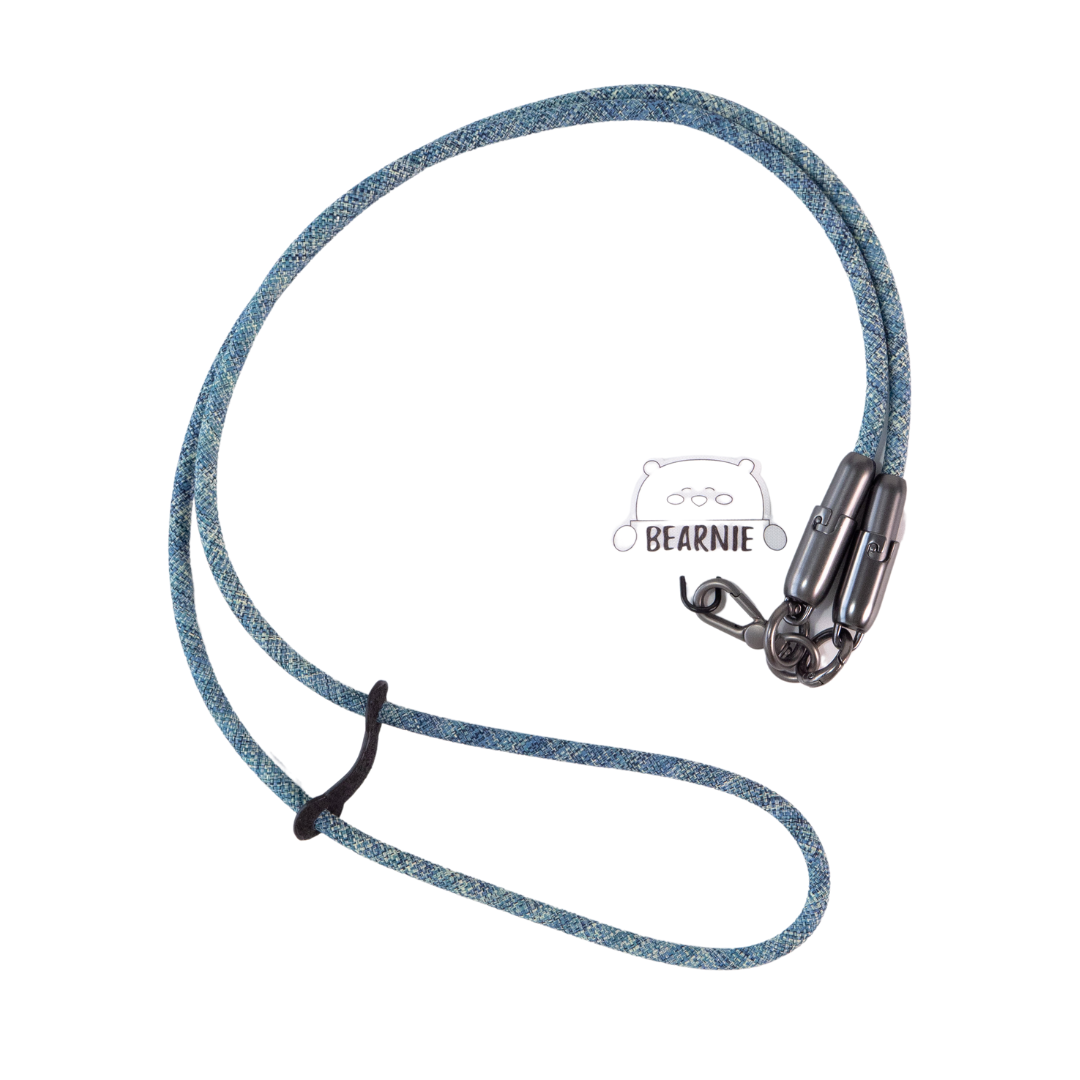 FlexiCharge Crossbody Phone Lanyard - Ocean Blue
