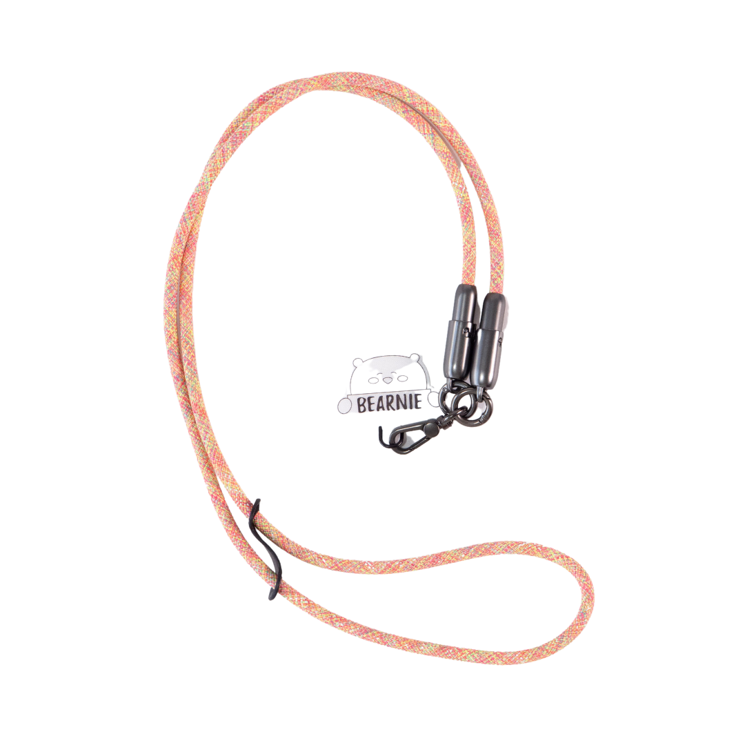 FlexiCharge Crossbody Phone Lanyard - Rainbow