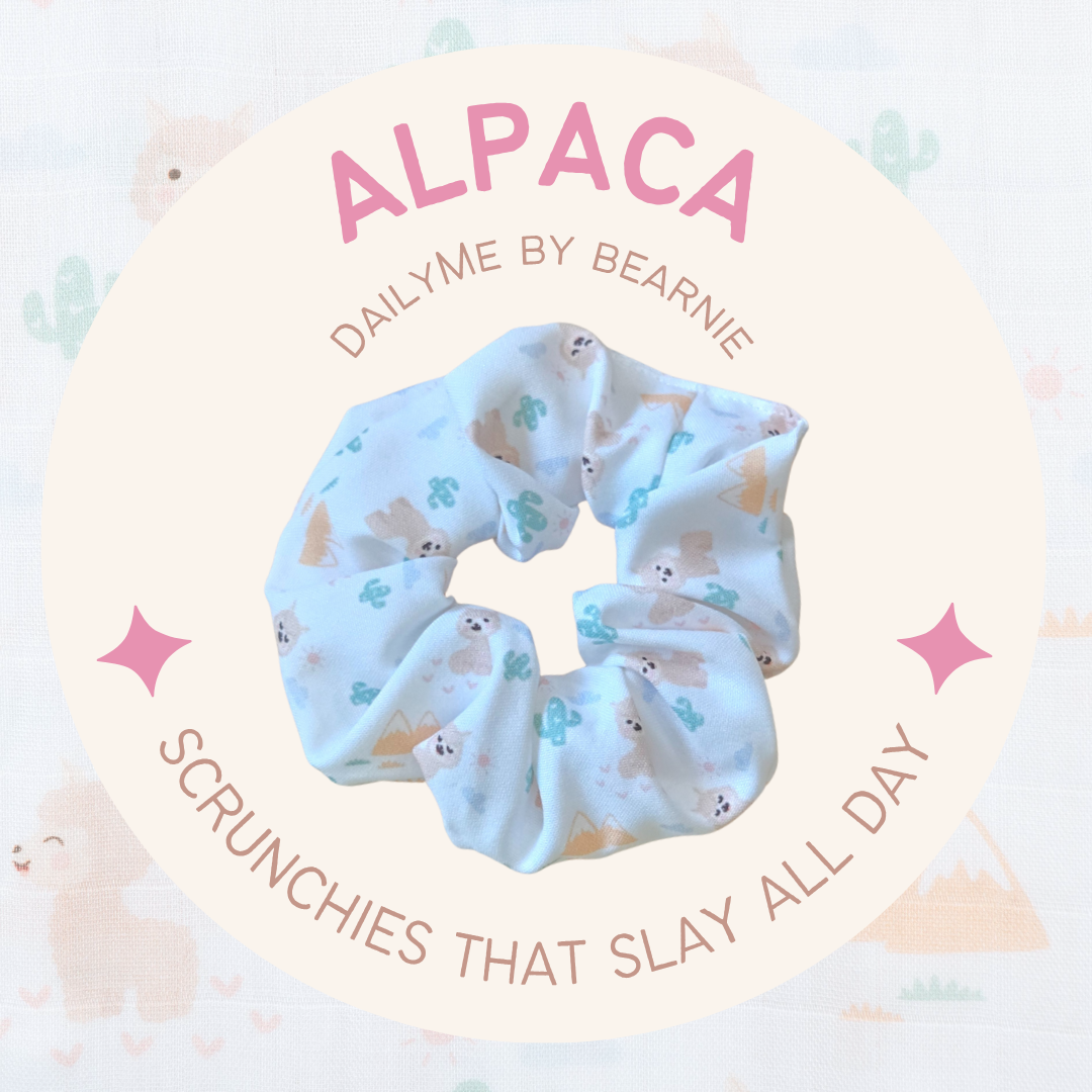 Scrunchies / Hair Tie - Alpaca