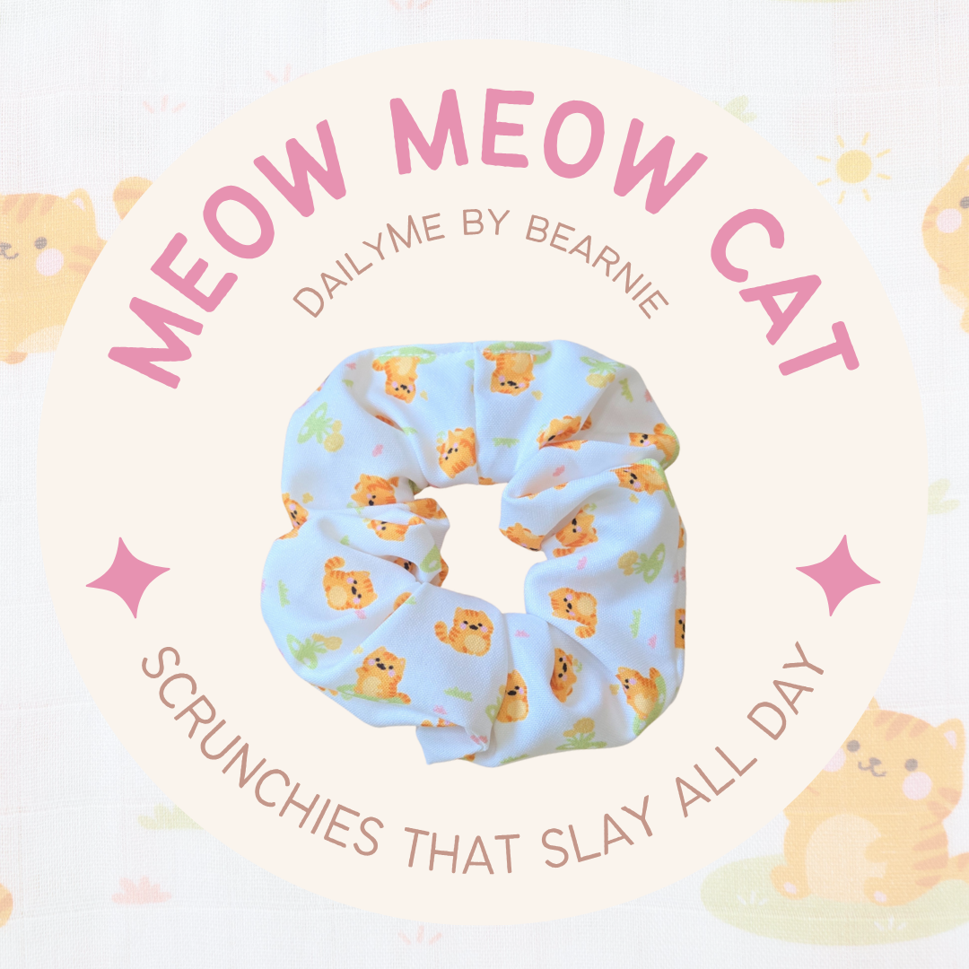 Scrunchies / Hair Tie - Meow Meow Cat
