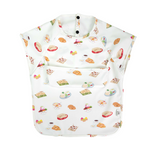 Junior Short Sleeved Waterproof Bib - Singapore Local Foodies - Little Bearnie 