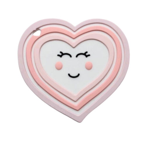 [SALE] Modern Baby Teether - Hearts - Little Bearnie 