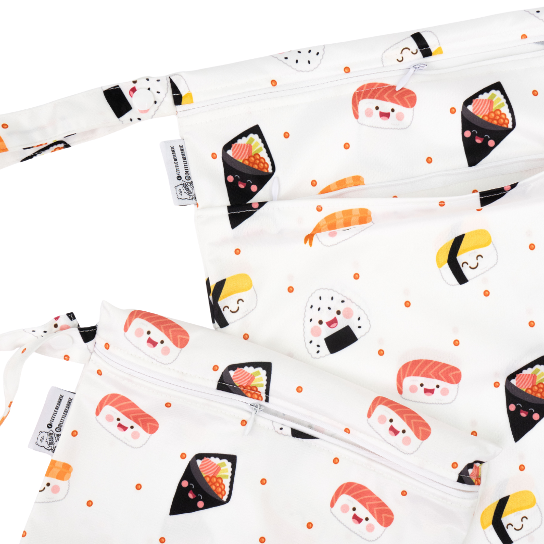 [Bundle of 2]Multipurpose Wet Bags Ver2 - Sushi Love - Little Bearnie 