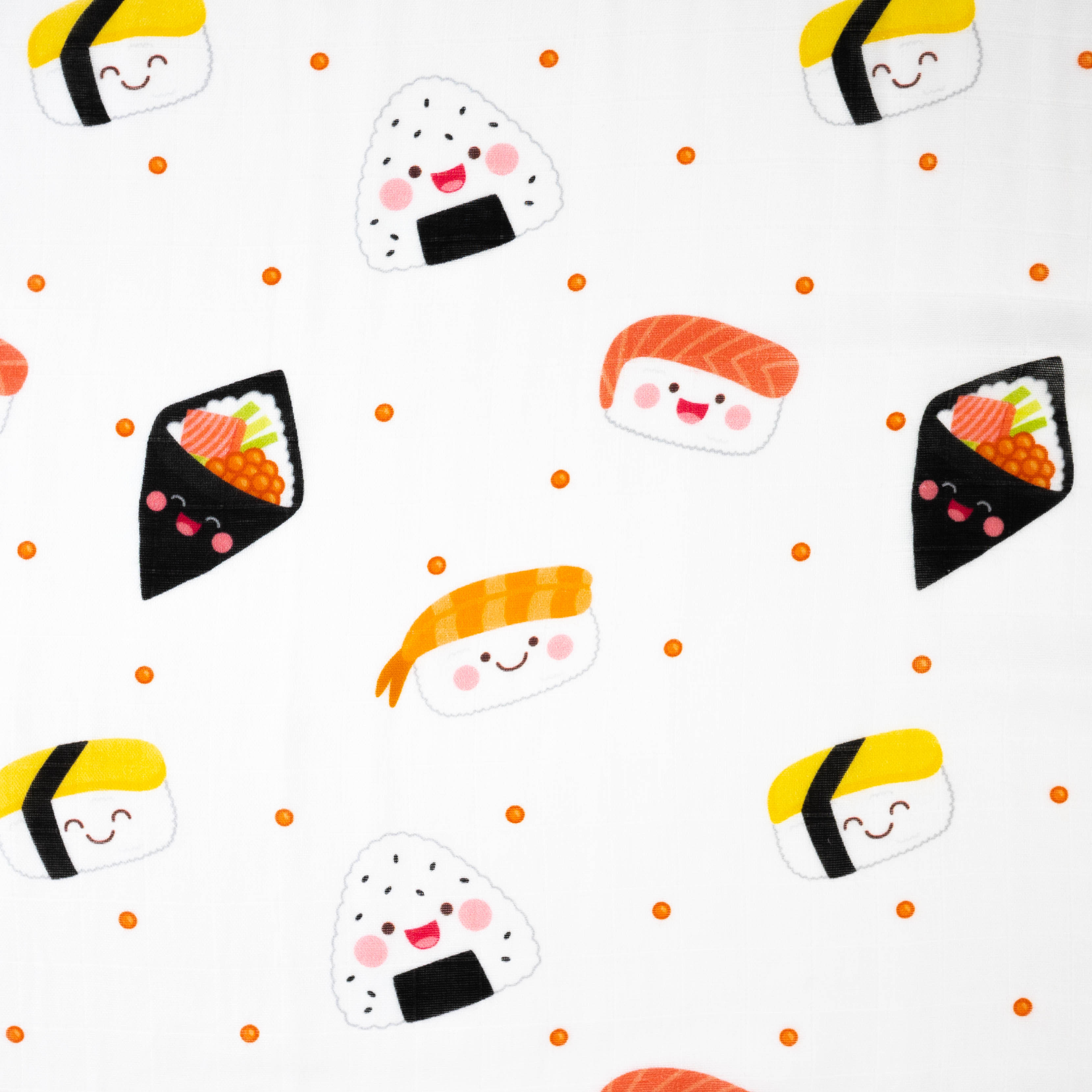 Swaddle Baby Blanket Sushi Love Little Bearnie