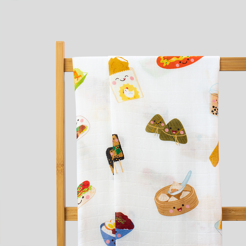 Swaddle / Baby Blanket - Taiwan Foodies