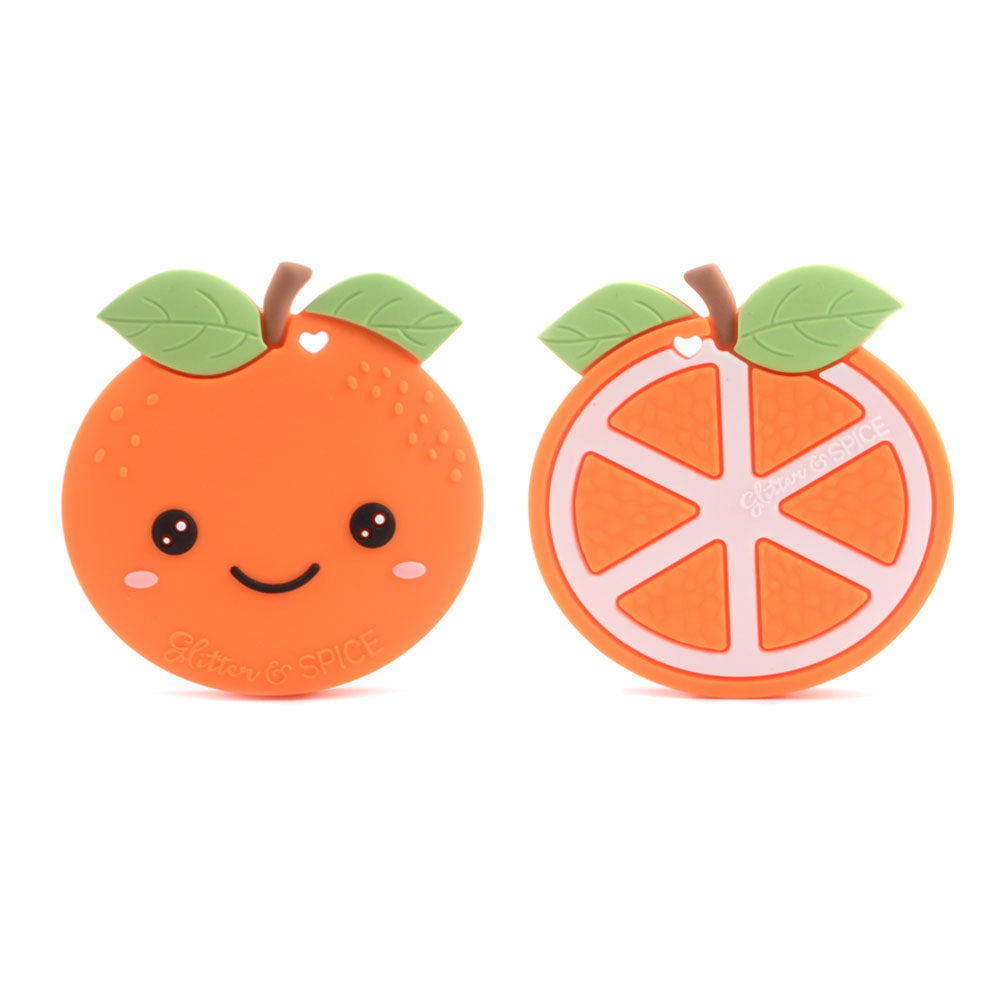 [SALE] Modern Baby Teether - Orange - Little Bearnie 
