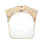 Junior Short Sleeved Waterproof Bib - Taiwan Foodies - Little Bearnie 