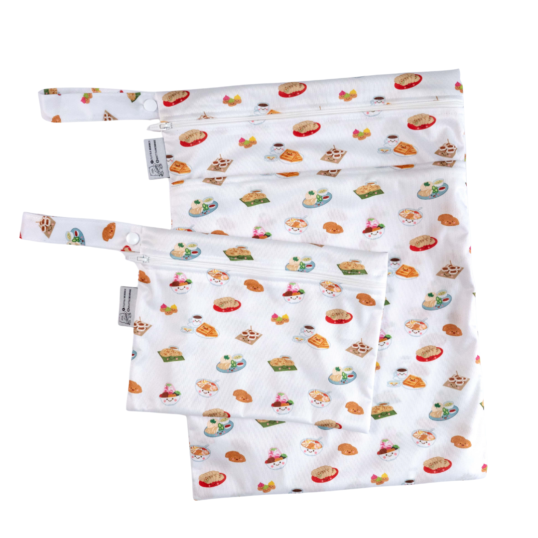 [Bundle of 2] Multipurpose Storage Bag / Wet Bags (V.2 - Waterproof Series) - Singapore Local Foodies