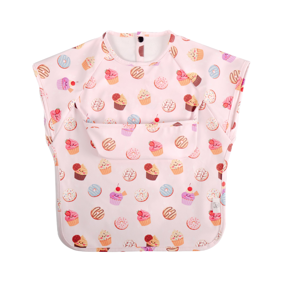 Junior Short Sleeved Waterproof Bib - Sweet Treats