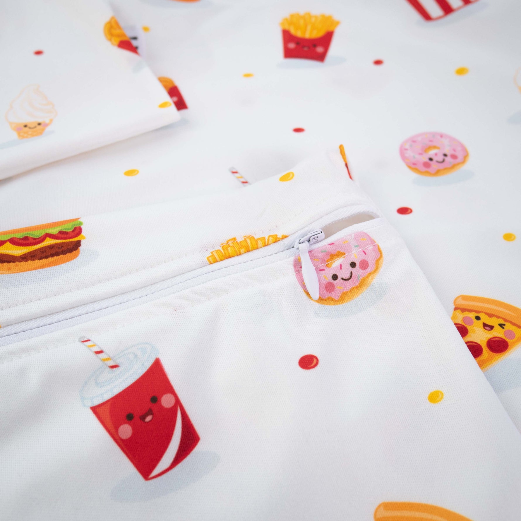 [Bundle of 3]Multipurpose Wet Bags - Fast Food - Little Bearnie 