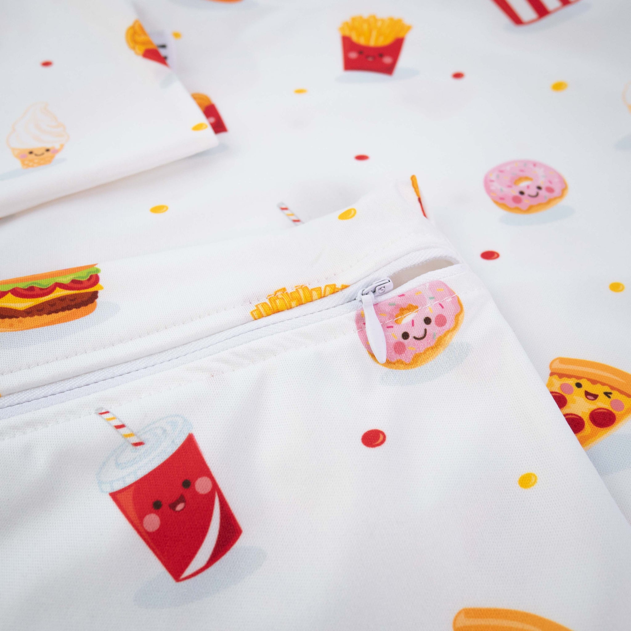 [Bundle of 3]Multipurpose Wet Bags - Fast Food - Little Bearnie 