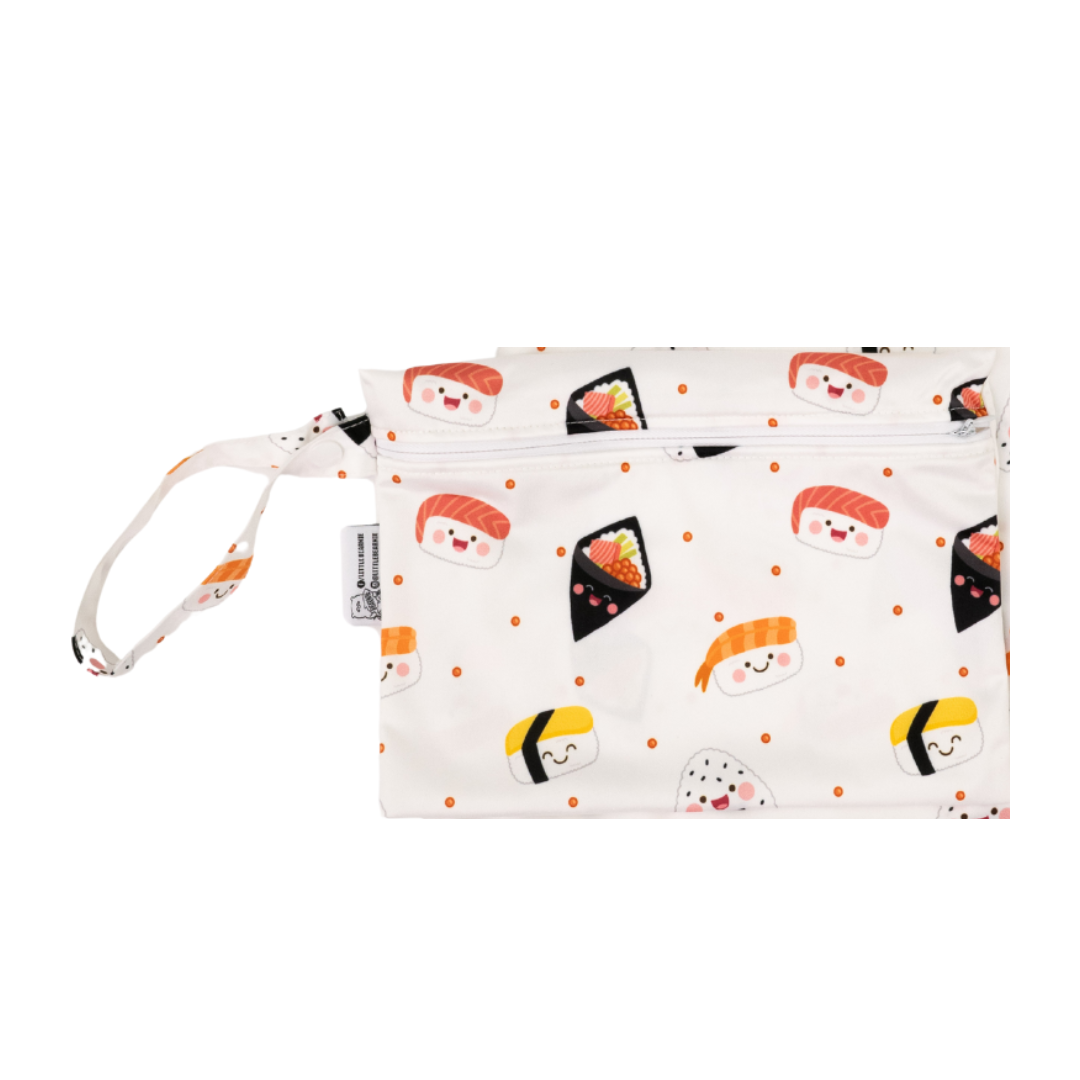 [SALE] -  [Loose Piece Clear Out - M size only] Multipurpose Storage Bag / Wet Bags - Sushi Love
