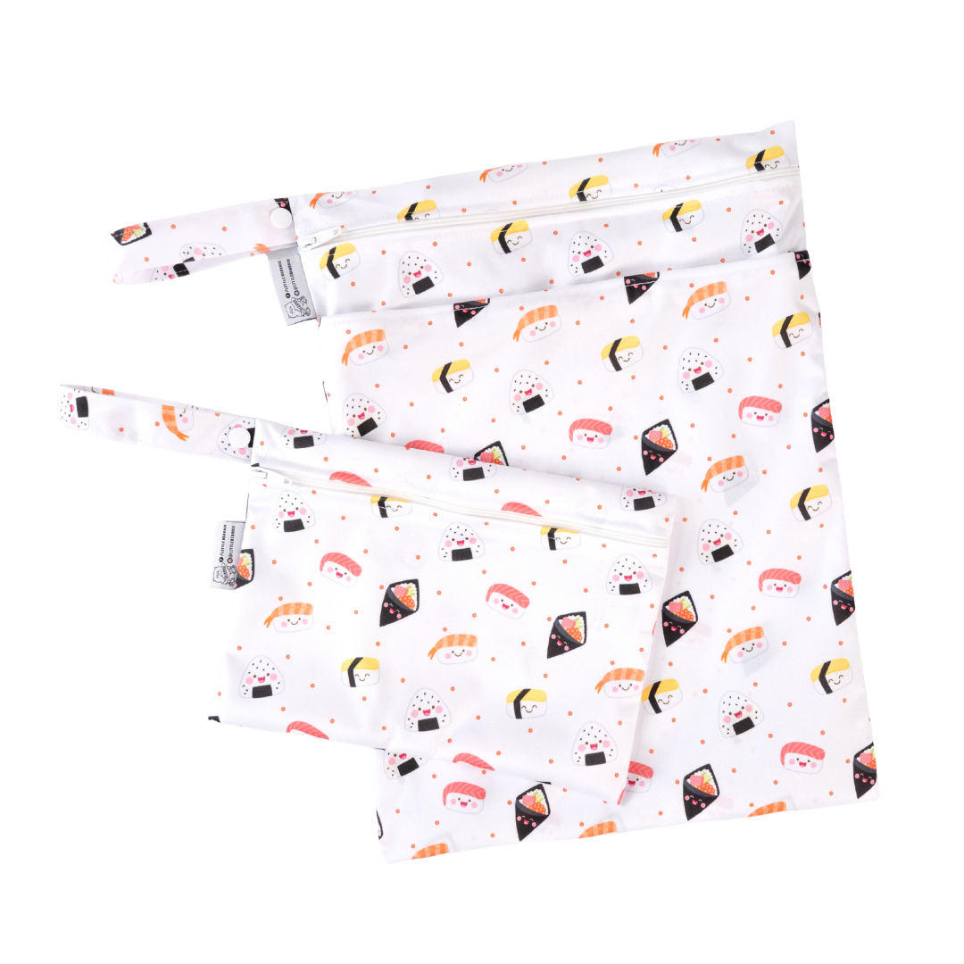 [Bundle of 2] Multipurpose Storage Bag / Wet Bags (V.2 - Waterproof Series) - Sushi Love