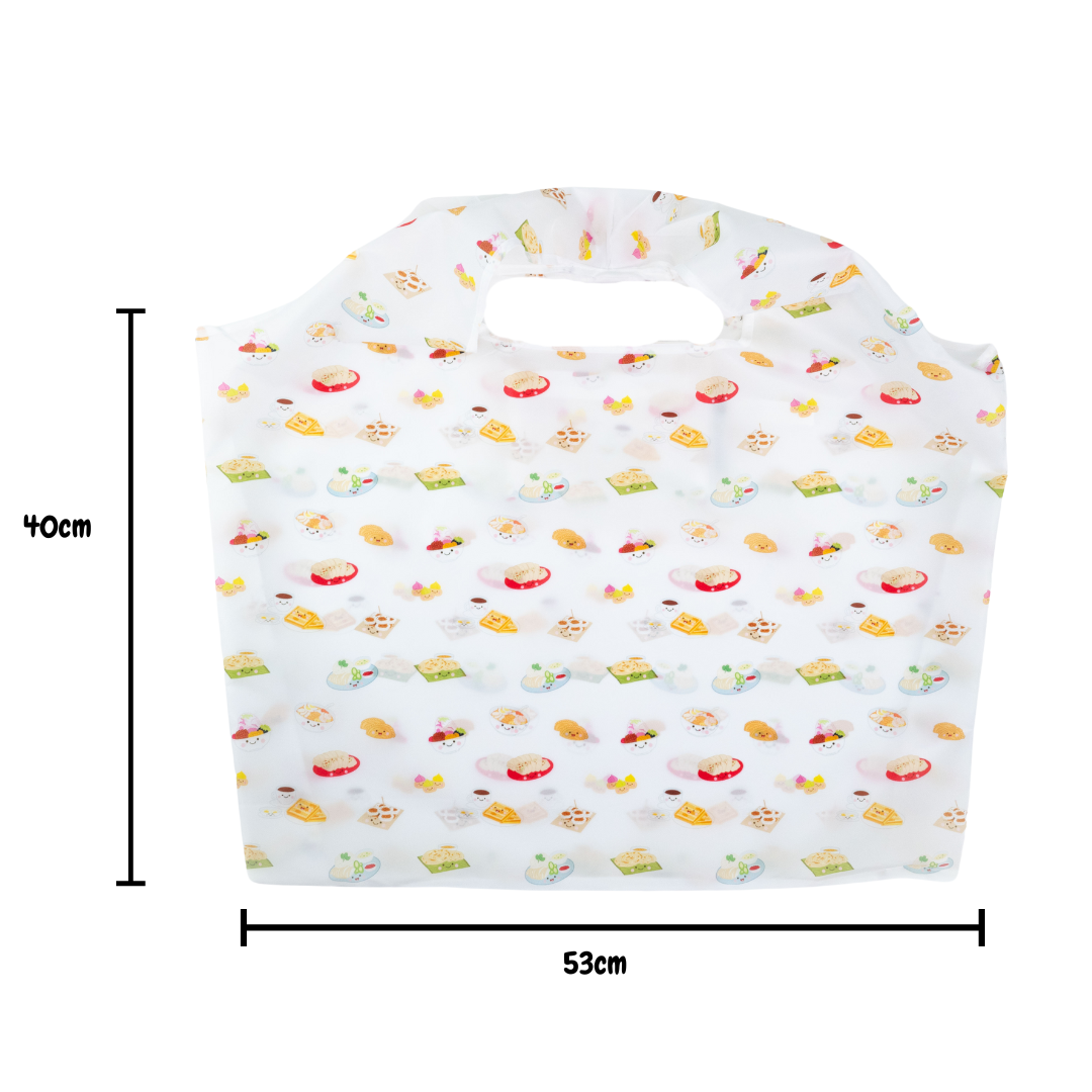 Eco Foldable XL Grocery Shopping Bag - Singapore Local Foodies