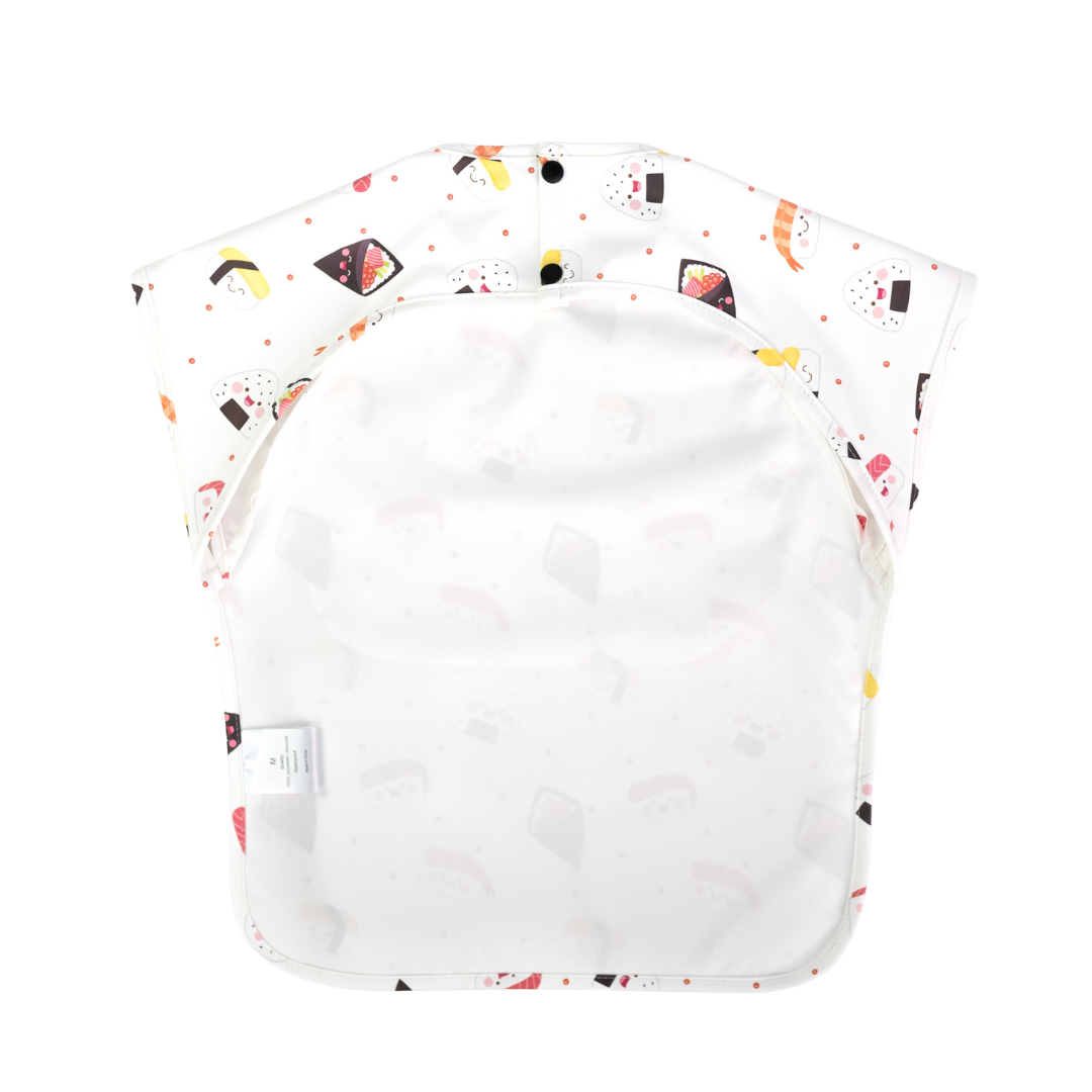 Junior Short Sleeved Waterproof Bib - Sushi Love - Little Bearnie 
