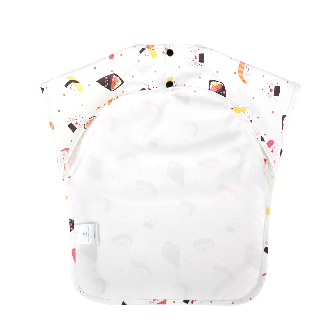 Junior Short Sleeved Waterproof Bib - Sushi Love