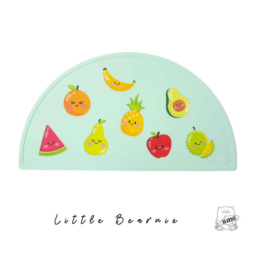 Silicone Placemat - Fruity Fruits - Little Bearnie 