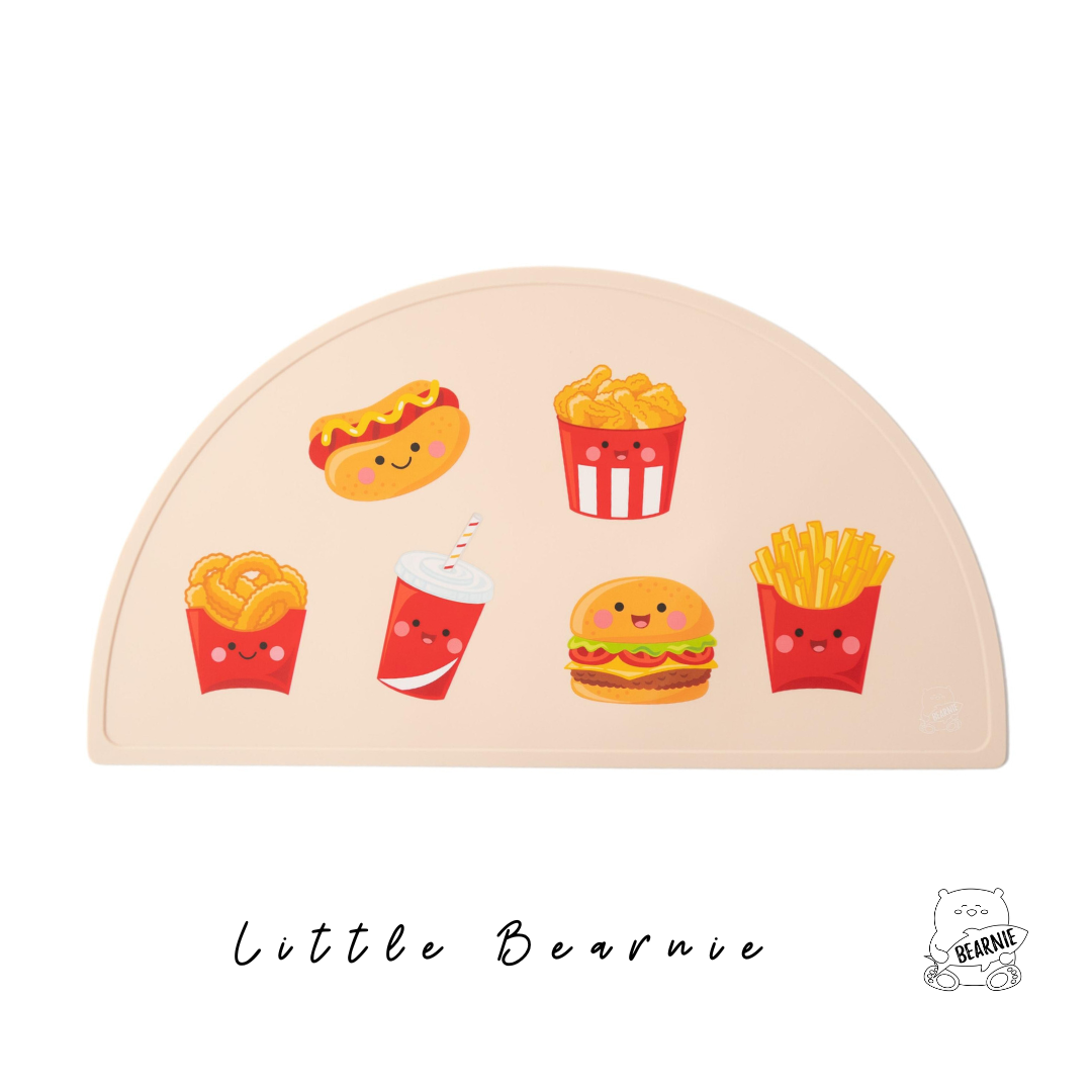 Silicone Placemat - Fast Food - Little Bearnie 