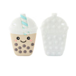 Modern Baby Teether - Smiley Boba Tea - Little Bearnie 