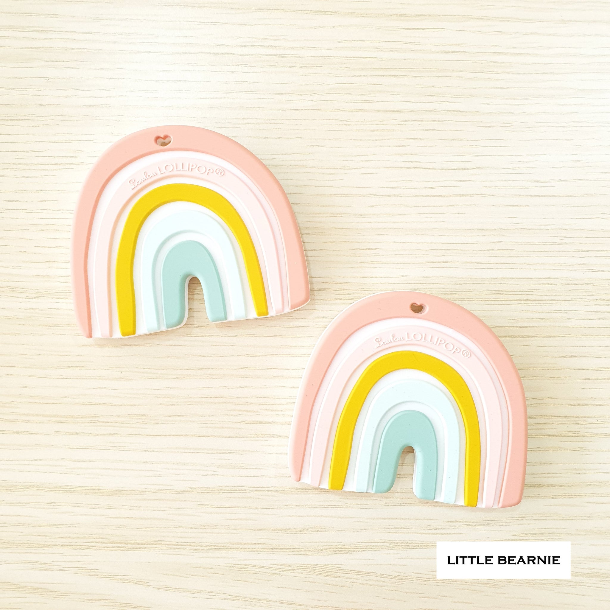Modern Baby Teether - Pastel Rainbow