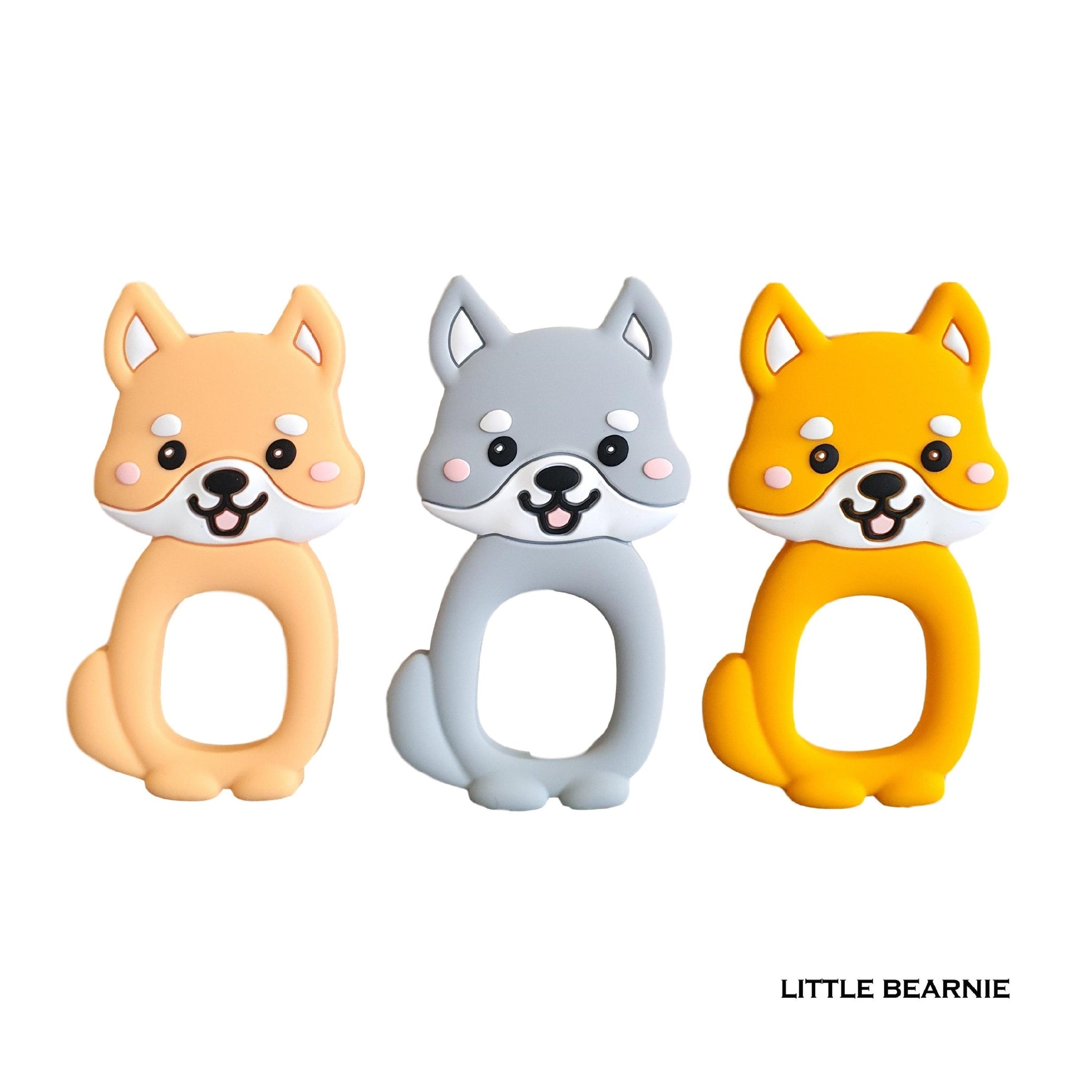 Modern Baby Teether - Cutie Shiba - Little Bearnie 