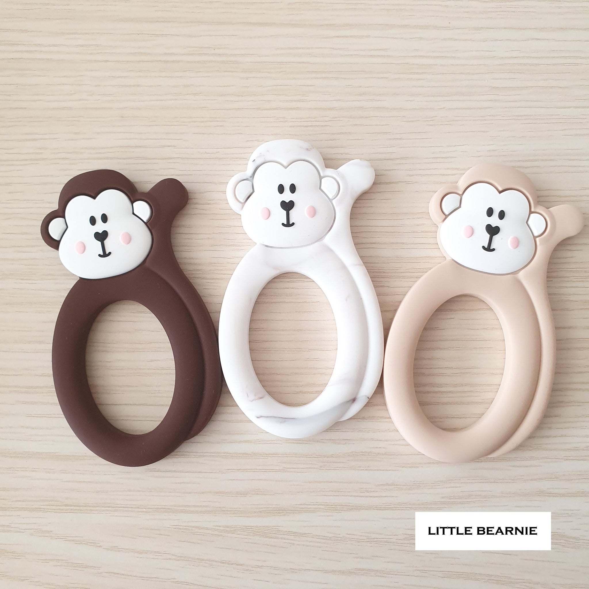 Modern Baby Teether - Cheeky Monkey - Little Bearnie 