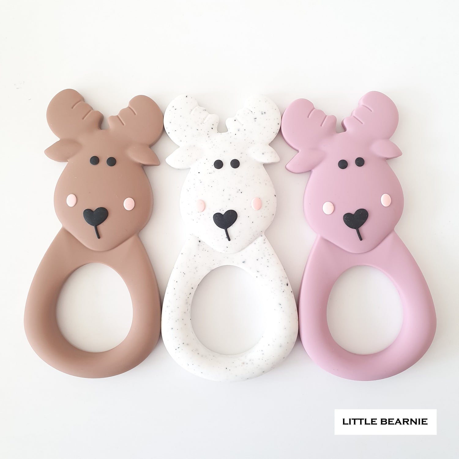 Modern Baby Teether - Moose Deer - Little Bearnie 