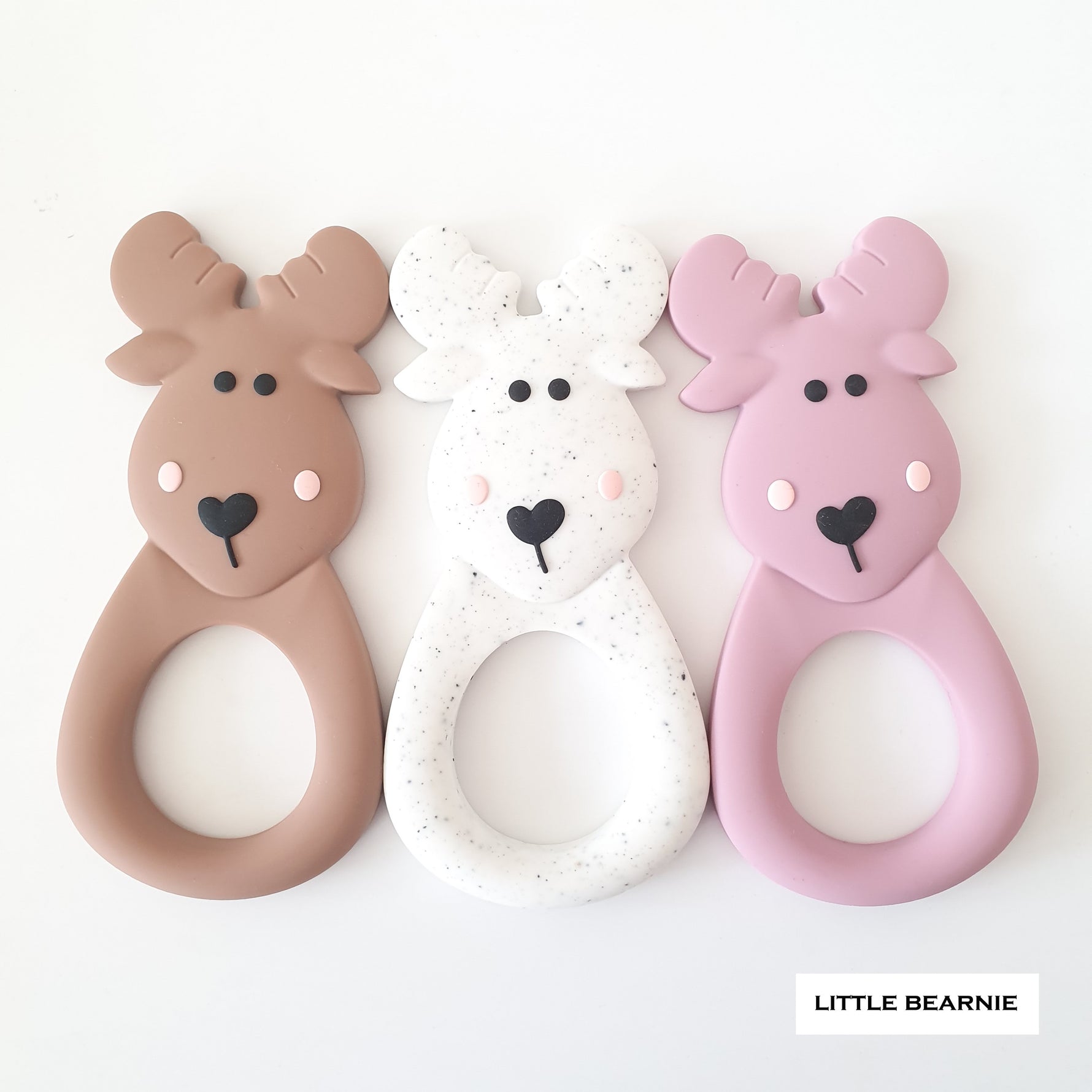 Modern Baby Teether - Moose Deer - Little Bearnie 